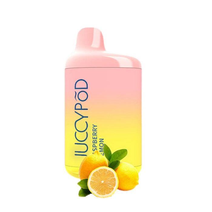 JuccyPod M5 5000 Puffs Disposable Vape 5-Pack  Raspberry Lemon