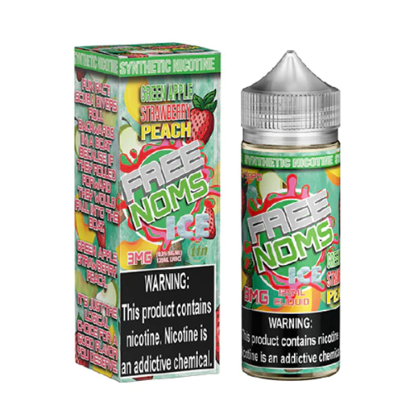 Noms X2 Vape Juice 120mL Best Flavor Green Apple Strawberry Peach