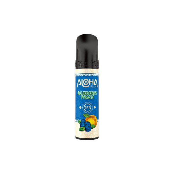 3% Aloha Sun TFN Disposable Vape 8mL 10 Pack Best Flavor Blueberry Peach