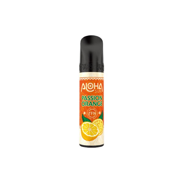 3% Aloha Sun TFN Disposable Vape 8mL 10 Pack Best Flavor Passion Orange