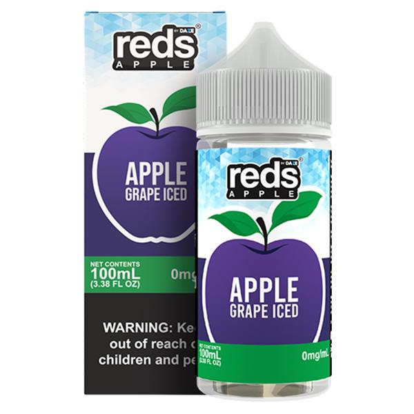 7Daze Reds 100mL Vape Juice Best Flavor Grape Iced
