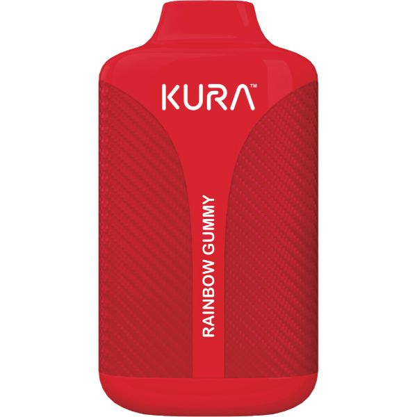 Kura 6000 Puffs Disposable Vape 5 Pack 12mL Best Flavor Rainbow Gummy