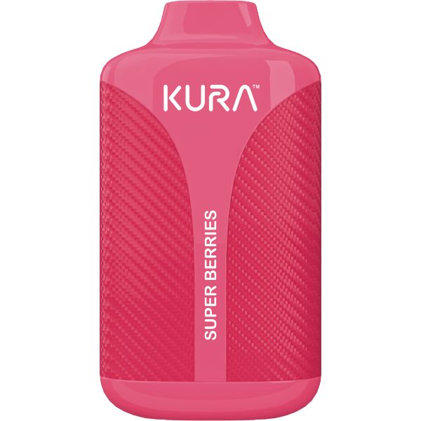 Kura 6000 Puffs Disposable Vape 5 Pack 12mL Best Flavor Super Berries