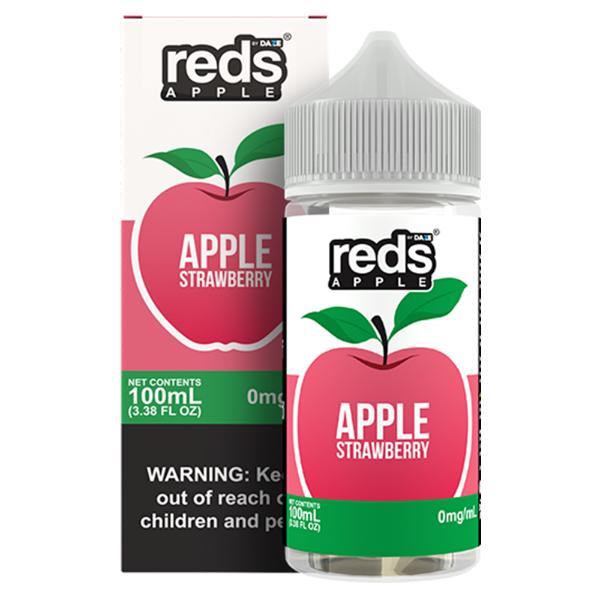 7Daze Reds 100mL Vape Juice Best Flavor Apple Strawberry