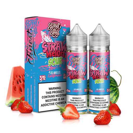 The Finest Sweet & Sour Edition Vape Juice 120mL Best Flavor Strawmelon Sour