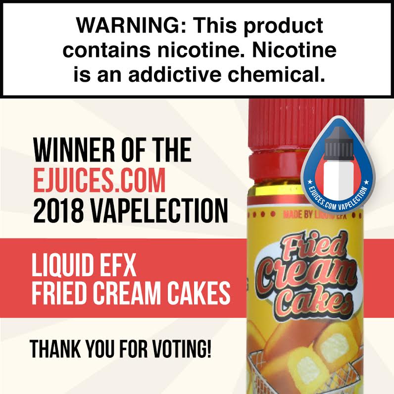 Winner of the eJuices.com 2018 Vapelection!