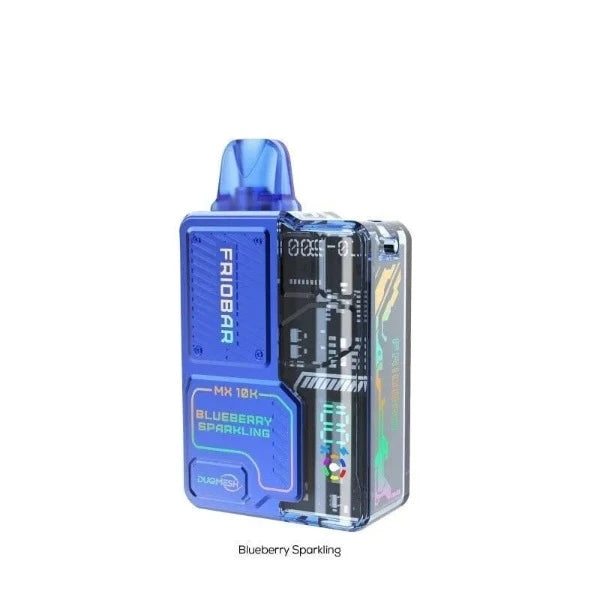 Best Deal FreeMax Friobar MX 10000 Puffs Disposable Vape 5 Pack 20mL Blueberry Sparkling