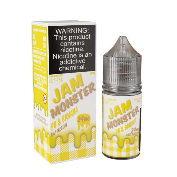 Jam Monster Salts 30ML Vape Juice - PB & Banana