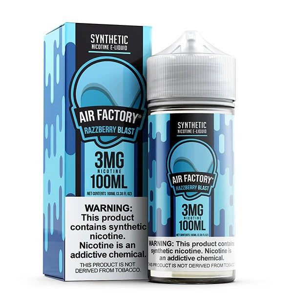 Air Factory Tobacco Free Nicotine 100mL Vape Juice Best Flavor Razzberry Blast