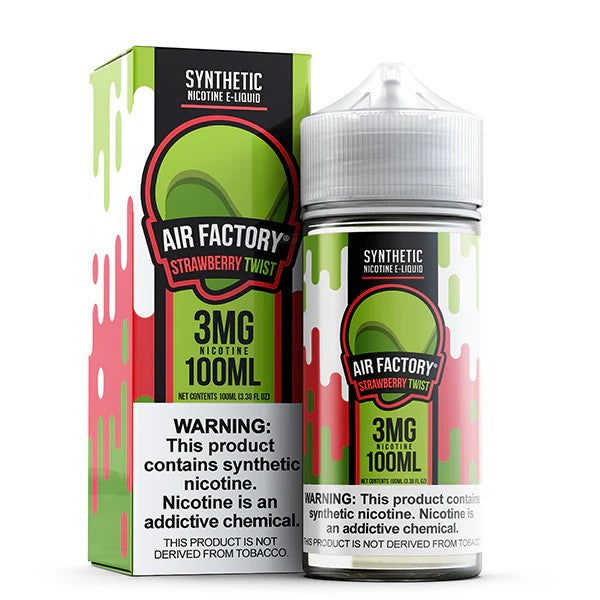 Air Factory Tobacco Free Nicotine 100mL Vape Juice Best Flavor Strawberry Twist