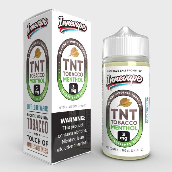 Innevape TFN Salt Series 30mL Best Flavor TNT Tobacco Menthol