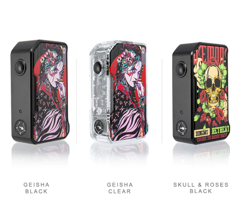 Dovpo MVV II Box Mod Best Colors Geisha Black Geisha Clear Skull & Roses Black