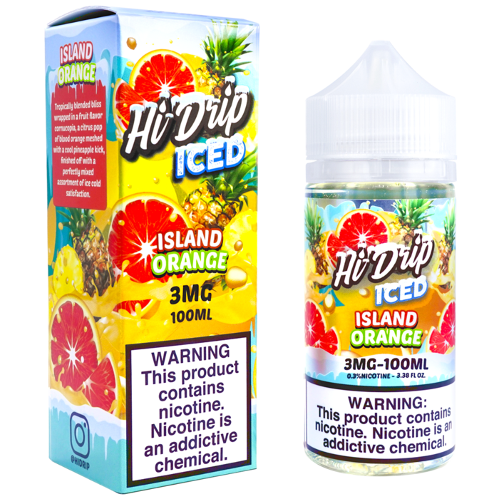 Hi-Drip E-Liquid 100mL Vape Juice Best Flavor Island Orange
