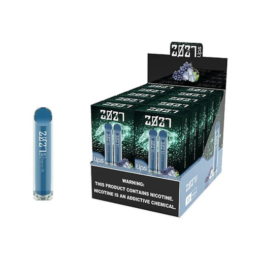 2027 Lips Twin-Pack Disposable Vape Display of 10 Blueberry Ice