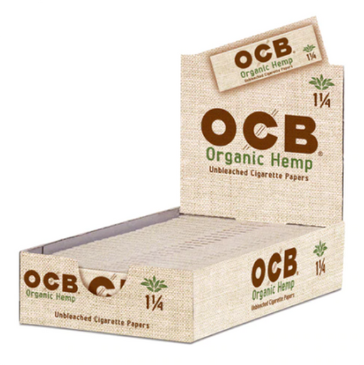 OCB Hemp Rolling Papers Single Wide 50-Count Display of 24