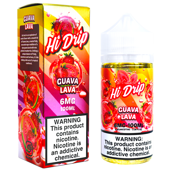 Hi-Drip E-Liquid 100mL Vape Juice Best Flavor Guava Lava