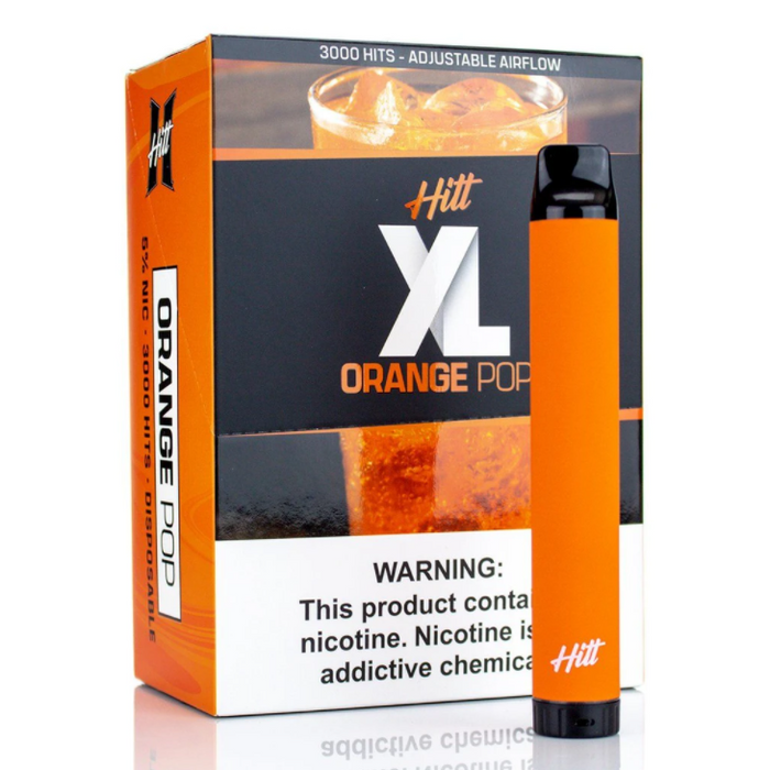 Hitt XL Disposable Vape 10 Pack Best Flavor Orange Pop