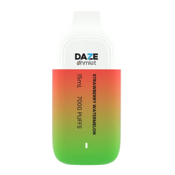 Daze OHMLET 7000 Puffs Single Disposable Vape-0mg Best Flavor Strawberry Watermelon