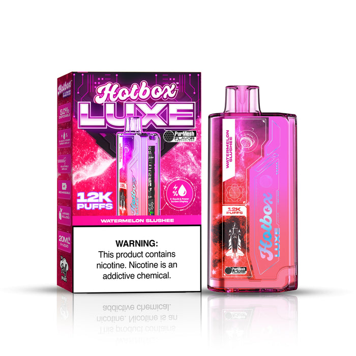 Hotbox Luxe 12k Puffs Disposable Vape Best Flavor Watermelon Slushee