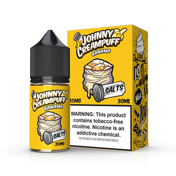 Johnny Creampuff Salts Vape Juice 30ML Best Flavor Banana