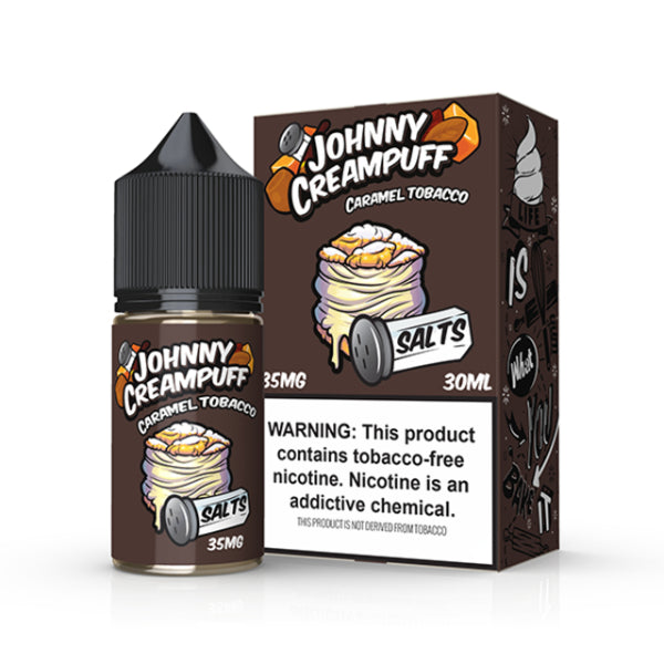 Johnny Creampuff Salts Vape Juice 30ML Best Flavor Caramel Tobacco