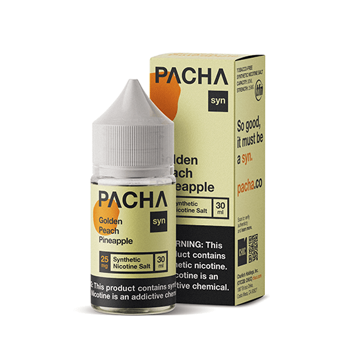 Pacha SYN Tobacco-Free SALTS - Golden Peach Pineapple - 30ml