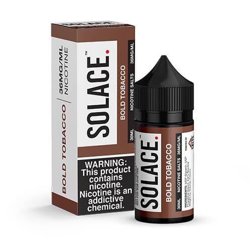 Solace Salts eJuice - Bold Tobacco Vape Juice 36mg