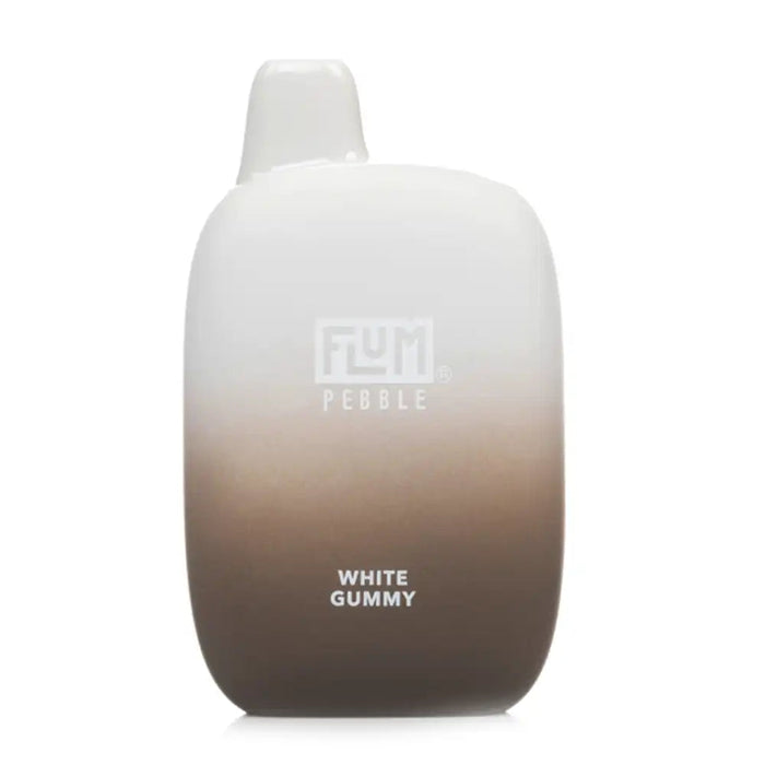Flum Pebble 6000 Puffs Rechargeable Disposable Vape Best Flavor - White Gummy