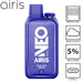 Airis Neo P8000 8000 Puffs Rechargeable Vape Disposable 20mL Best Flavor Blue raz Lemon