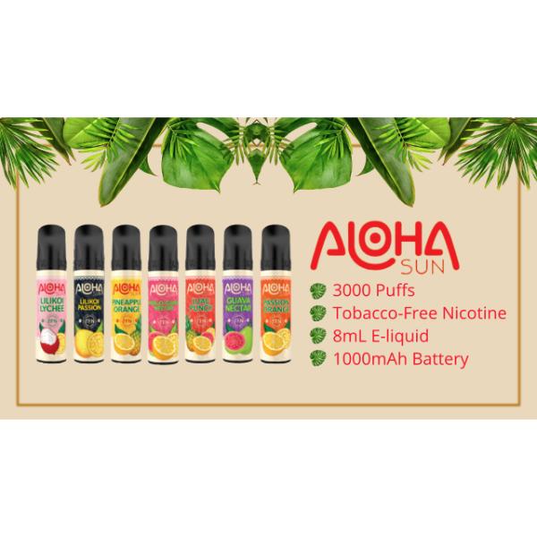 Aloha Sun TFN Disposable Vape 10 Pack 8mL Best Flavors