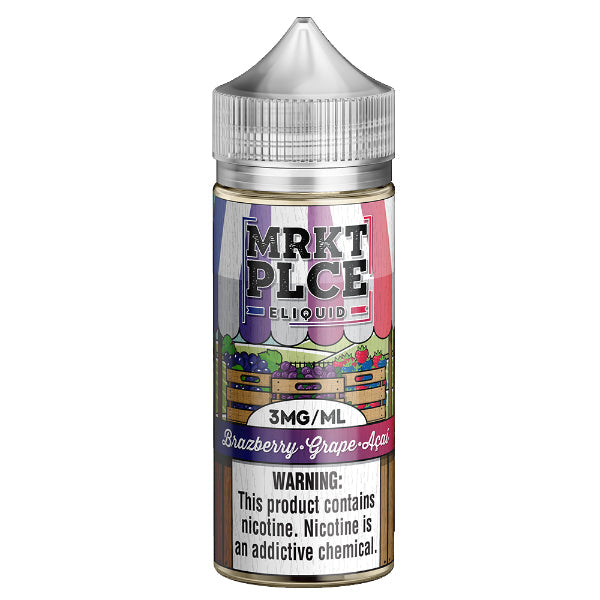 MRKT PLCE Vape Juice 100mL Best Flavor Brazberry Grape Acai