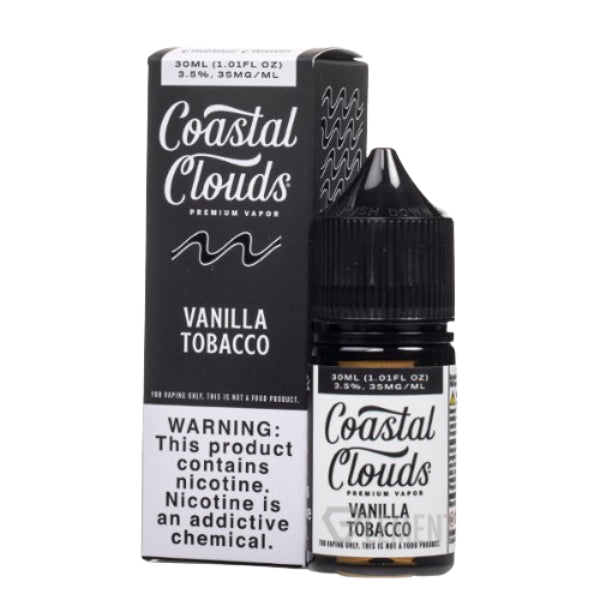 Coastal Clouds Salt 30ML Vape Juice Best Flavor Vanilla Tobacco