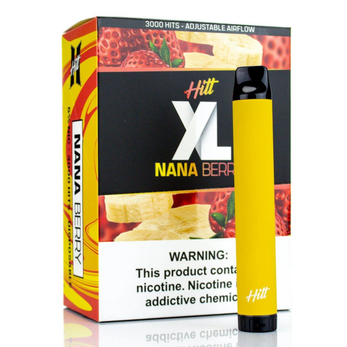 Hitt XL Disposable Vape 10 Pack Best Flavor Nana Berry
