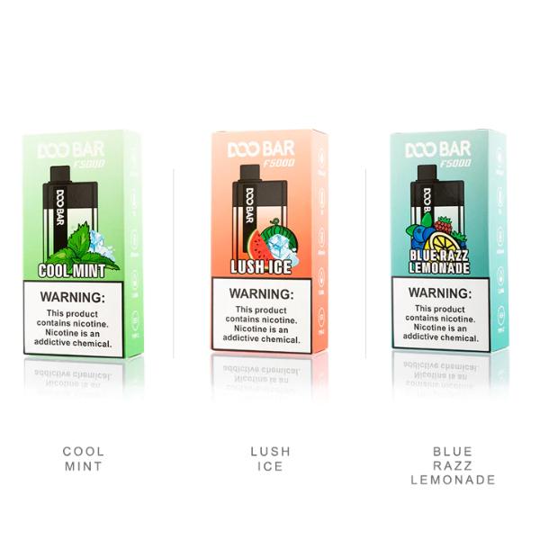 Dovpo Doo Bar 5000 Puffs Rechargeable Vape Disposable 13mL 10 Pack Best Flavor Cool Mint Lush Ice Blue Razz Lemonade
