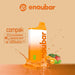ENOUBAR Compak V2 Rechargeable Disposable Vape Device 6000 Puffs 10-Pack Best Flavor Strawberry Orange Mint