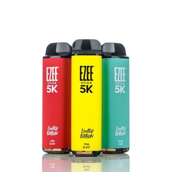 Ezee Stick 5K Limited Edition 5000 Puffs Disposable Vape 13mL 10 Pack Best Flavors Lava Glow Pina Blast Maui Sun