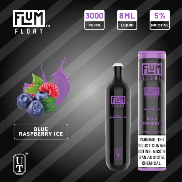 Flum Float 3000 Puffs Disposable Vape 10-Pack Best Flavor - Blue Raspberry Ice
