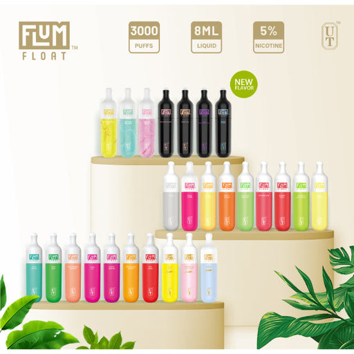 Flum Float 3000 Puffs Disposable Vape 10-Pack Best Flavors!