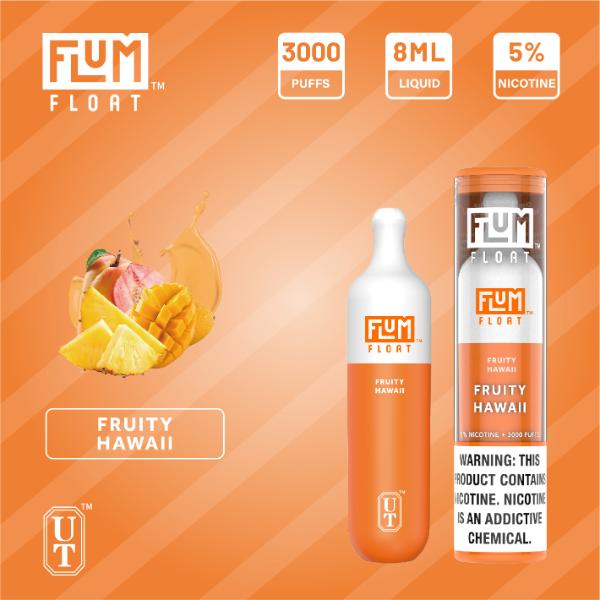 Flum Float 3000 Puffs Disposable Vape 10-Pack Best Flavor - Fruity Hawaii