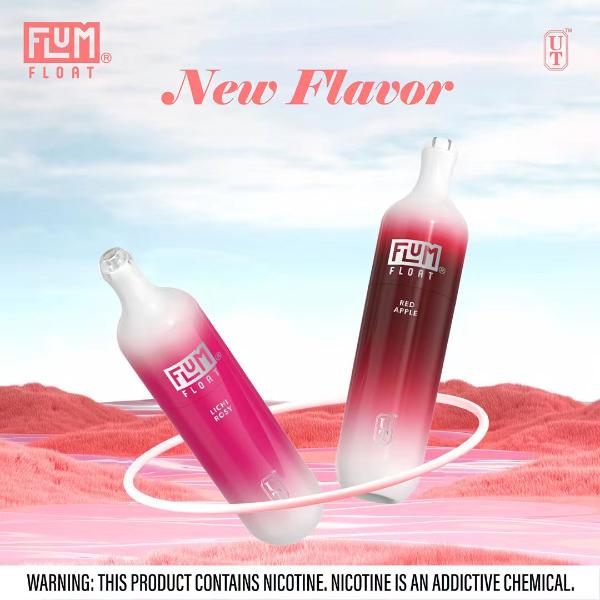 Flum Float 3000 Puffs Disposable Vape 10-Pack Best Flavor - Red Apple - Lichi Rosy