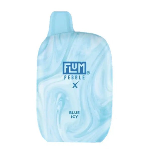 Flum Pebble X 6000 Puffs Disposable Vape 14mL  Best Flavor - Blue Icy