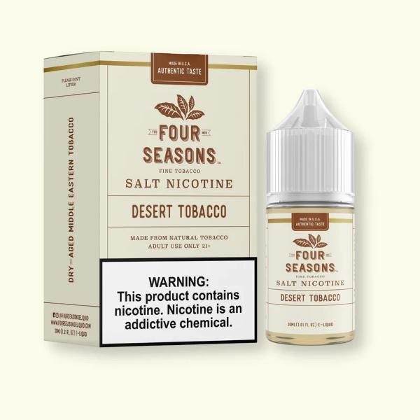 Four Seasons Salt Vape Juice 30mL Best Flavor Desert Tobacco