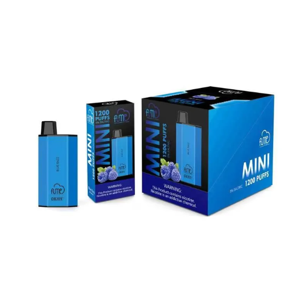 Fume Mini 1200 Puffs Disposable Vape 10-Pack Best Flavor Blue Razz