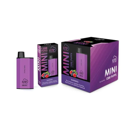 Fume Mini 1200 Puffs Disposable Vape 10-Pack Best Flavor Purple Rain
