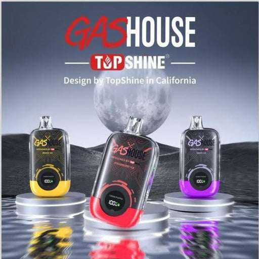 GasHouse x TopShine 12000 Puff Rechargeable Vape 20mL Best flavors