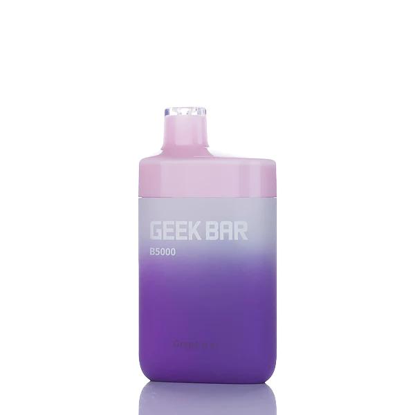 Geek Bar B5000 Puffs Rechargeable Vape Disposable 14mL 10 Pack Best Flavor Grape Ice