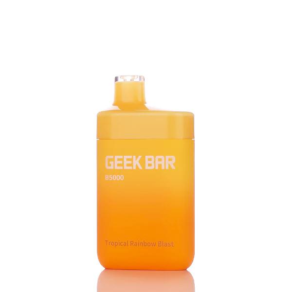 Geek Bar B5000 Puffs Rechargeable Vape Disposable 14mL 10 Pack Best Flavor Tropical Rainbow