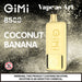 Gimi 8500 Puffs Flum Disposable Vape 14mL Best Flavor Coconut Banana