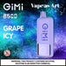 Gimi 8500 Puffs Flum Disposable Vape 14mL Best Flavor Grape Icy