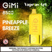 Gimi 8500 Puffs Flum Disposable Vape 14mL Best Flavor Pineapple Breeze